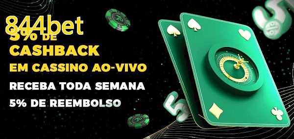 Promoções do cassino ao Vivo 844bet